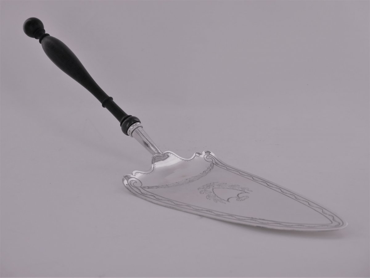 Belgian Empire Style Silver Pie Server, 1814-1831-photo-4