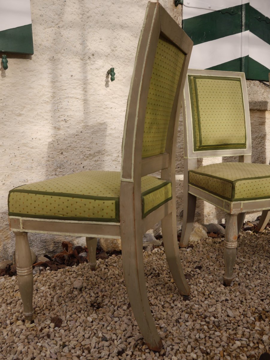 Suite Of 4 Chairs Stamped By Demay, Early 19th Century-photo-1