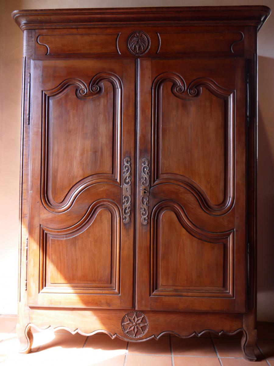 Armoire Bassette d'époque Louis XV