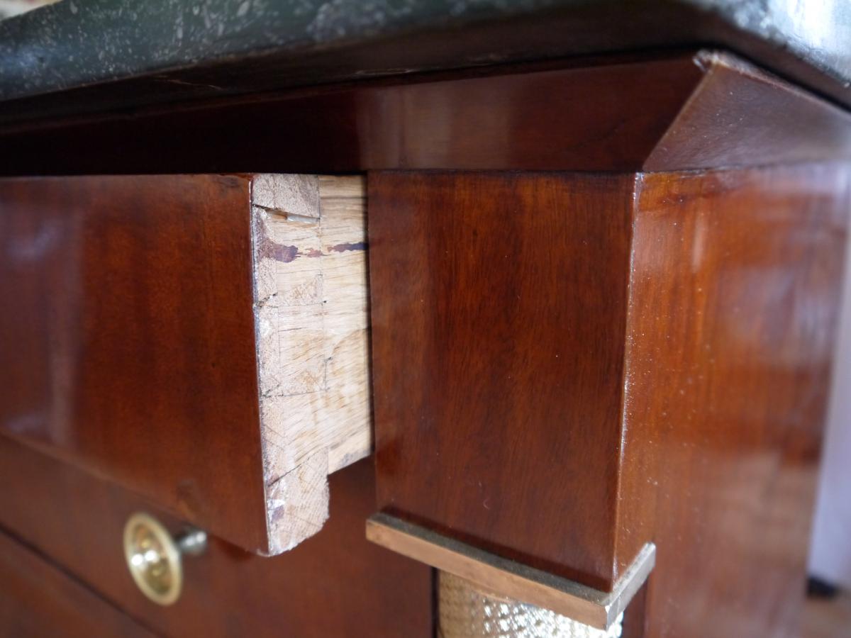 Empire Period Chest Of Drawers In Mahogany From Cuba-photo-3