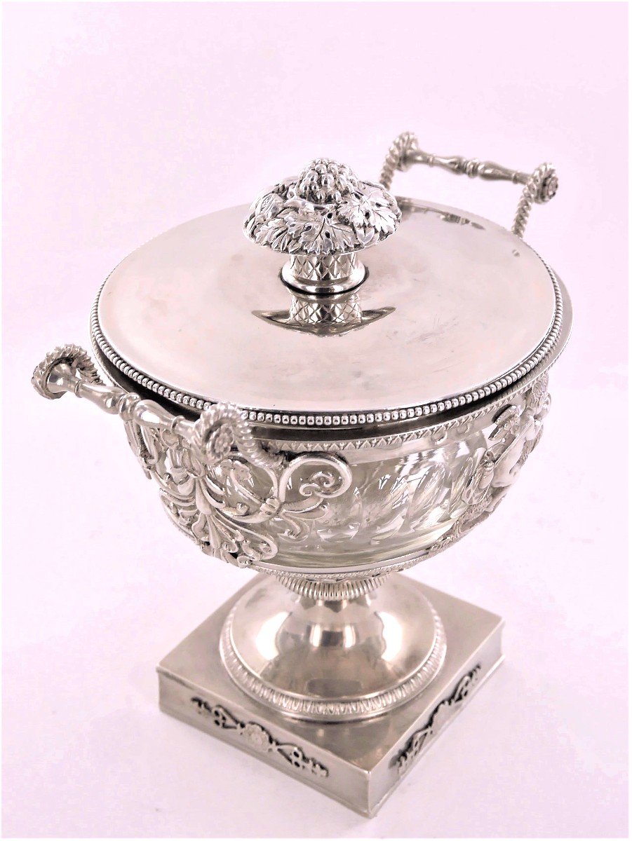 Drageoir En Argent d'époque Empire, Début XIXe Siècle-photo-1