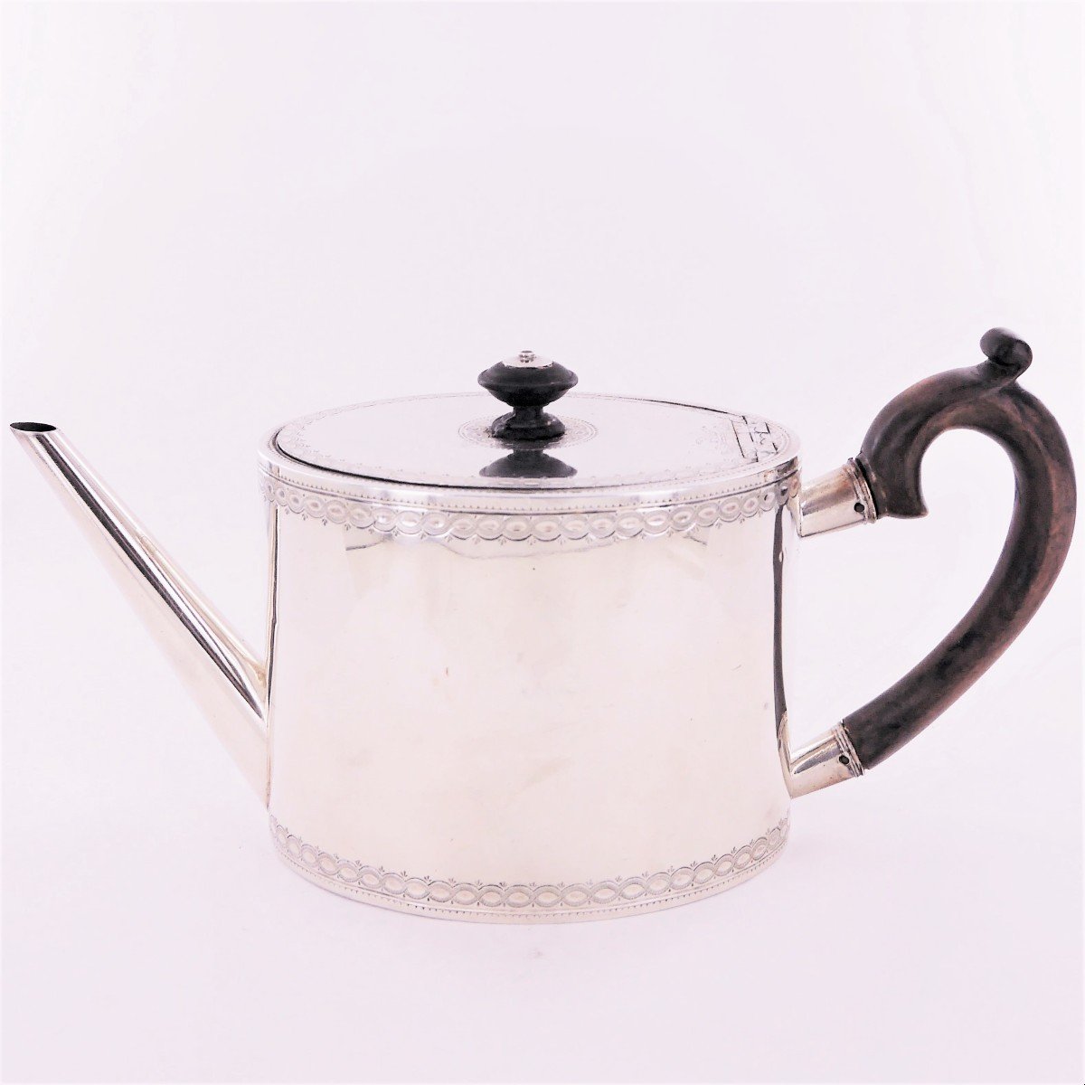 Silver Teapot, Switzerland, 18th Century-photo-2
