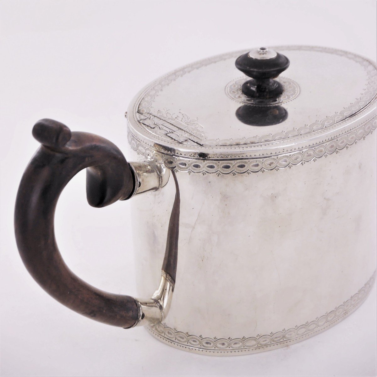 Silver Teapot, Switzerland, 18th Century-photo-4