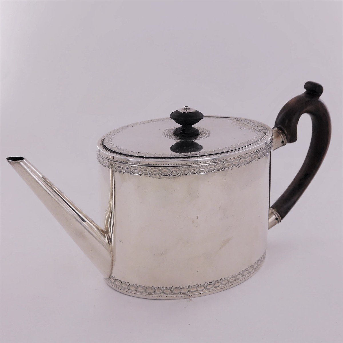 Silver Teapot, Switzerland, 18th Century