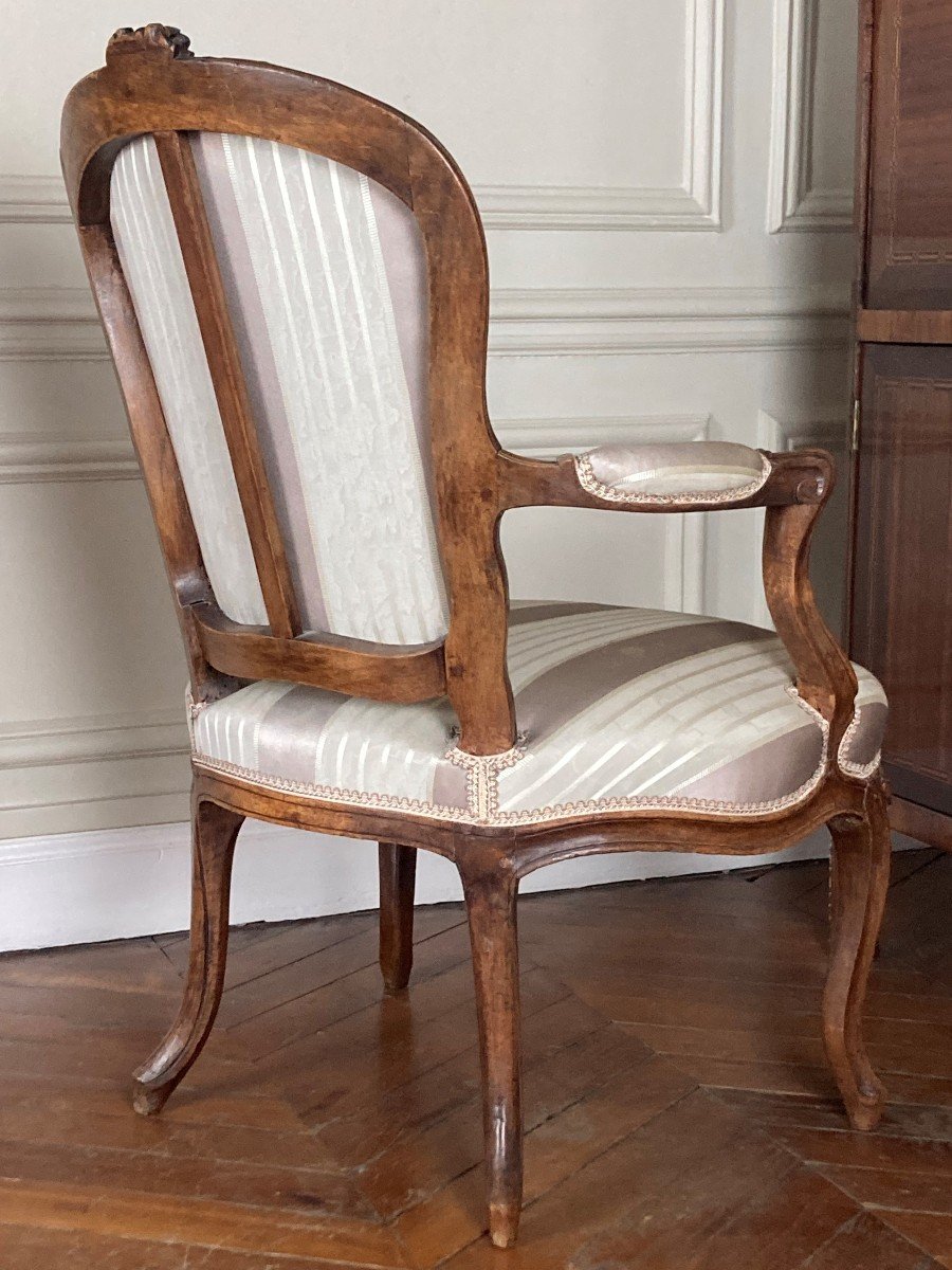 Fauteuil d'époque Louis XV, XVIIIe Siècle-photo-3