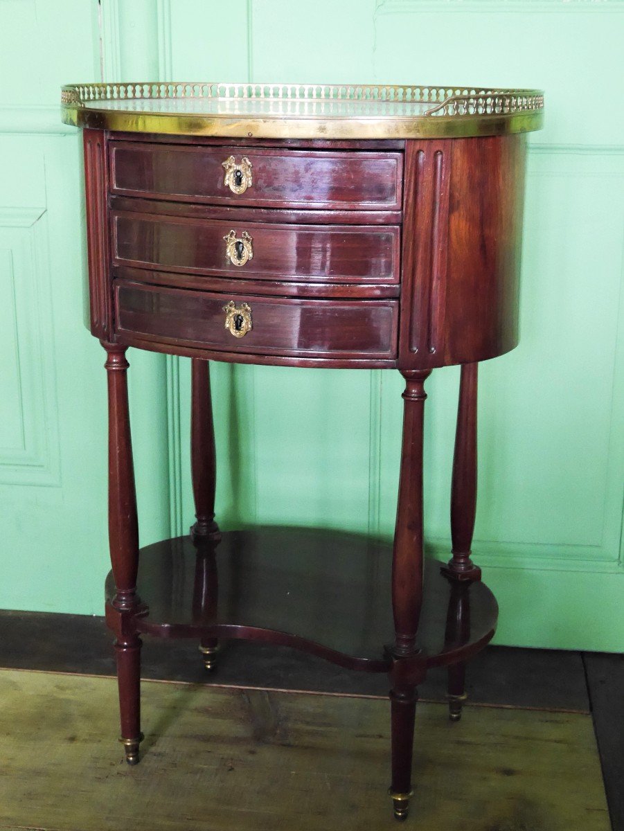 A Louis XVI Or Directory Working Table In Mahogany, 18th Century