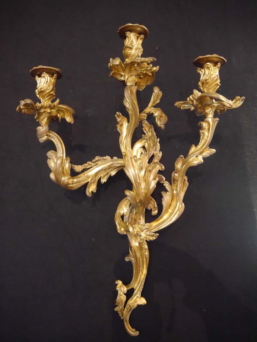 Pair Of Louis XV Period Sconces, 18th Century