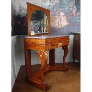 Console - Empire Transformation Dressing Table, Early 19th Century