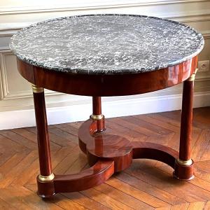 An Empire Mahogany Pedestal Table, Early 19th Century
