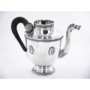 An Empire Period Silver Teapot, Early 19th Century