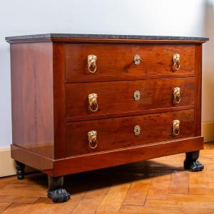 Commode Empire En Acajou, Début XIXe