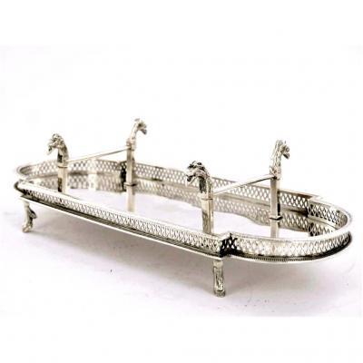 Silver Tray / Feather Stand, Empire Period, Early 19th Century