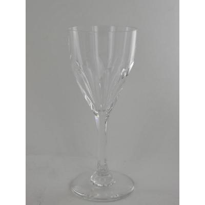 6 White Wine Glasses, St Louis Crystal, Bristol Model