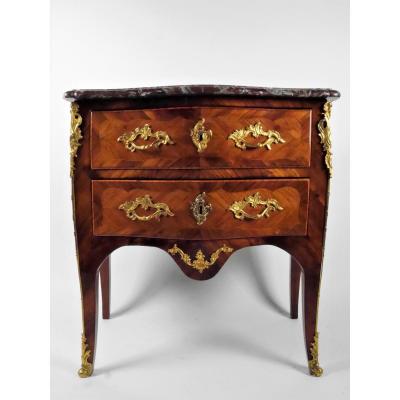 Chest Of Drawers Stamped By P. Roussel, Louis XV, 18th Century