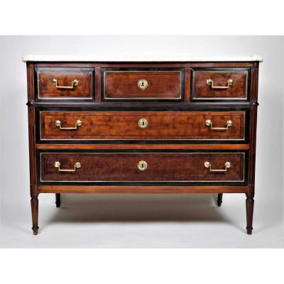 A Louis XVI - Directory Chest Fo Drawers, 18th Century