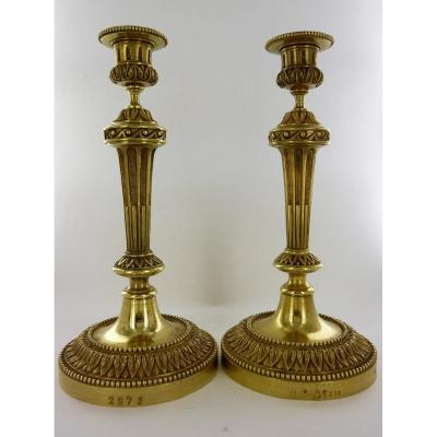 Pair Of Louis XVI Torches From The Ministry Of Finances, 18th Century