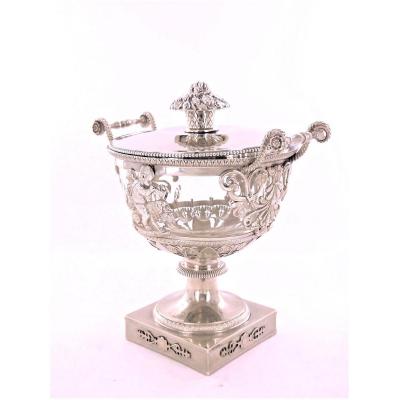 An Empire Silver Drageoir, Early 19th Century