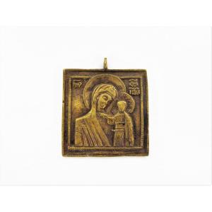 Icon Of The Mother Of God Of Kazan, 19th Century