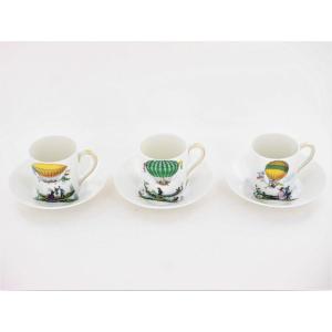 Suite De 3 Tasses à Café En Porcelaine De Limoges, Haviland, XXe