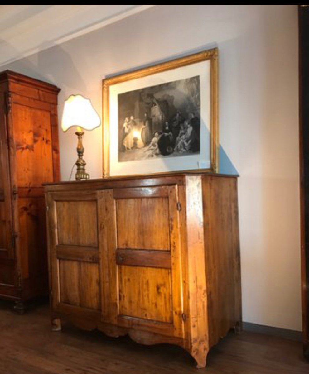 Sideboard Gattice Wooden . Siena Late 18th Century.-photo-2