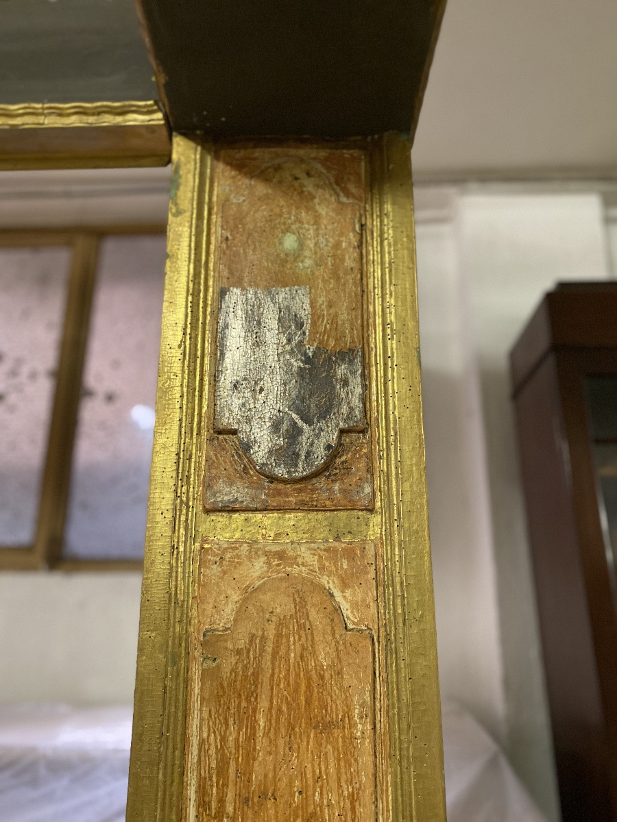 Colonnes Anciennes Datant Du XVIIème Siècle En Laque d'Origine Et Feuille d'Argent Et d'Or.-photo-3
