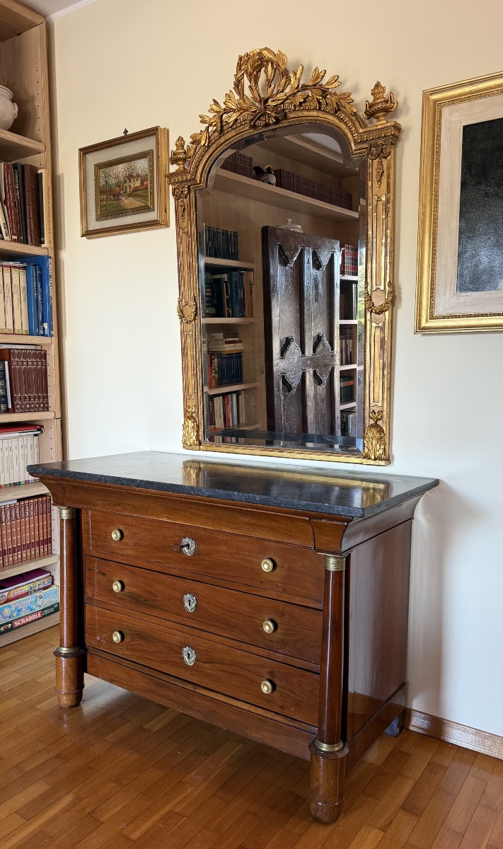 Commode Empire en noyer – XIXe siècle