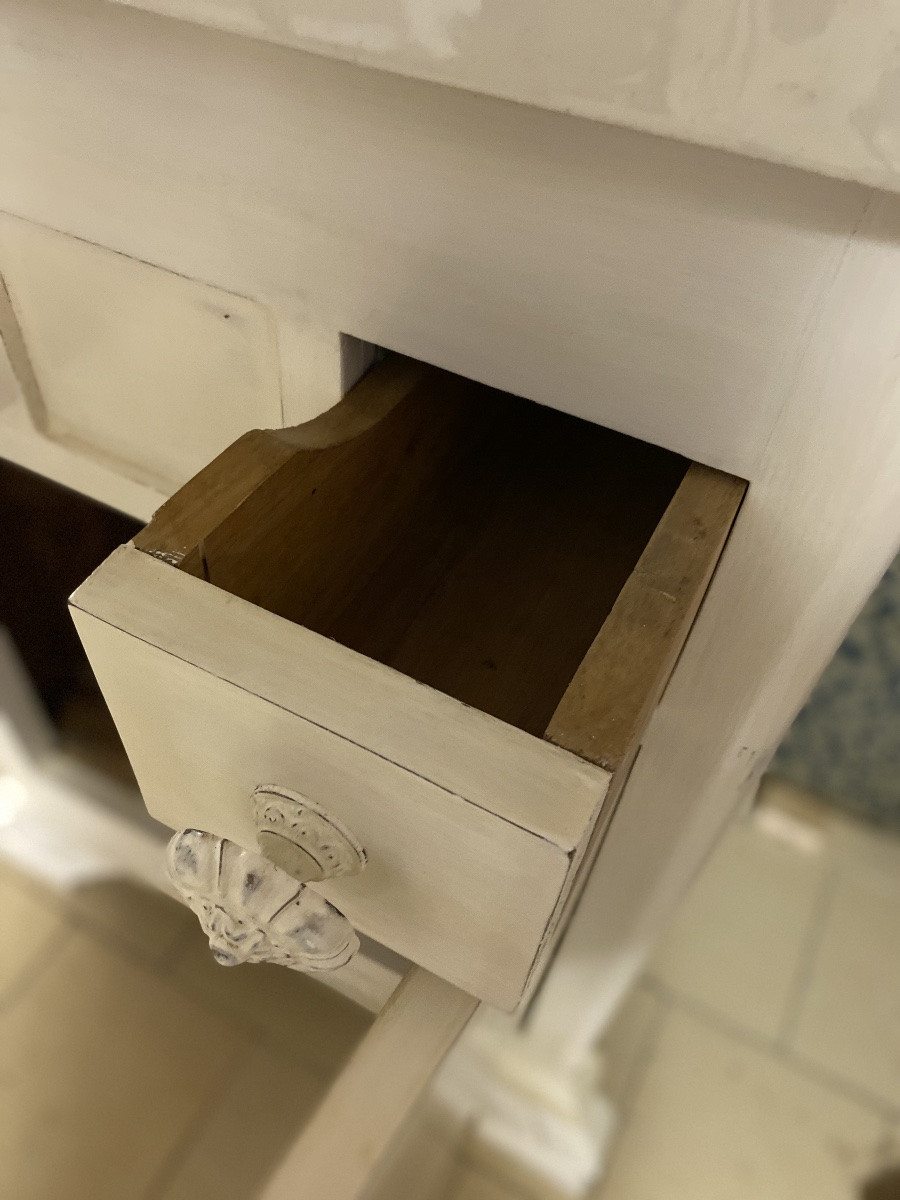 Meuble De Salle De Bain Liberty Début XXème En Laque.-photo-4