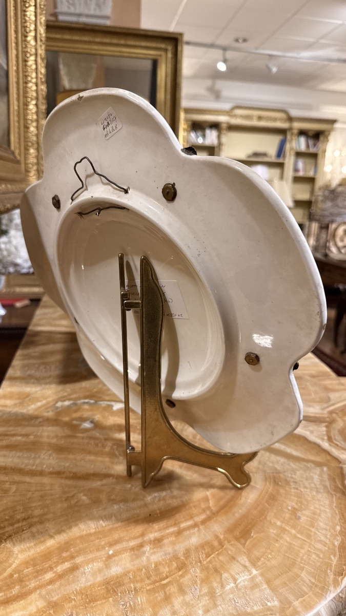 Paire d’assiettes en porcelaine de Limoges, dans le style Art Nouveau-photo-1