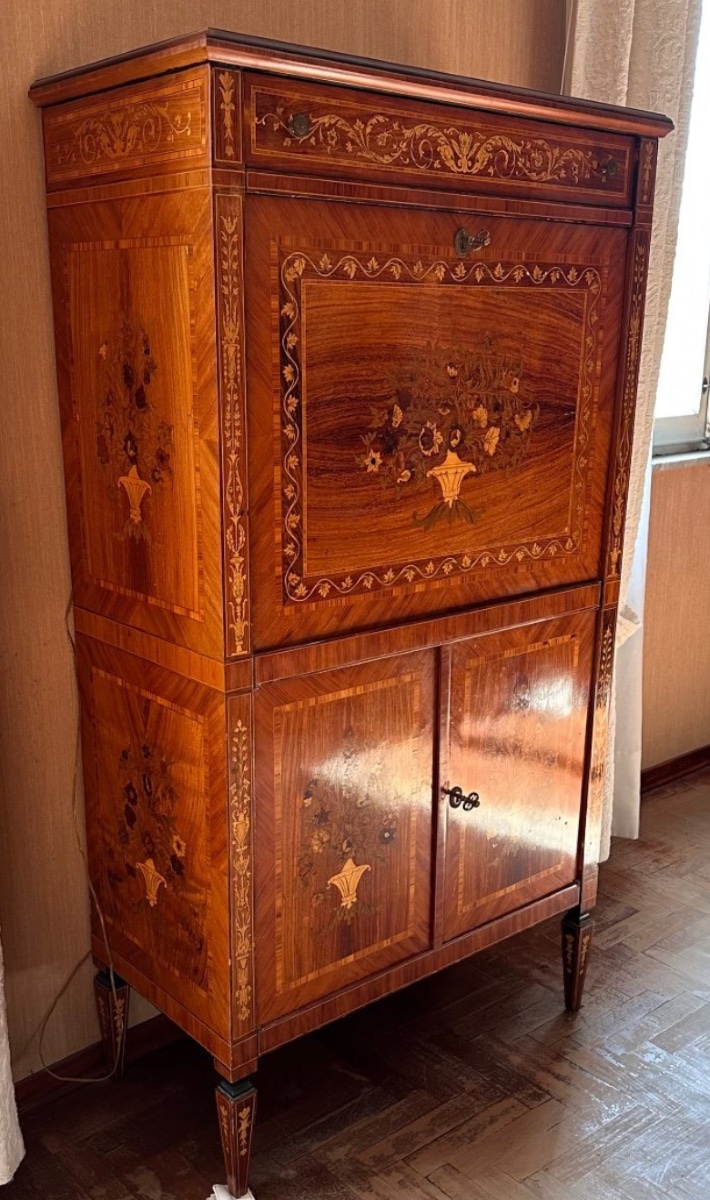 Walnut Fall-front Desk – Late 19th Century-photo-3