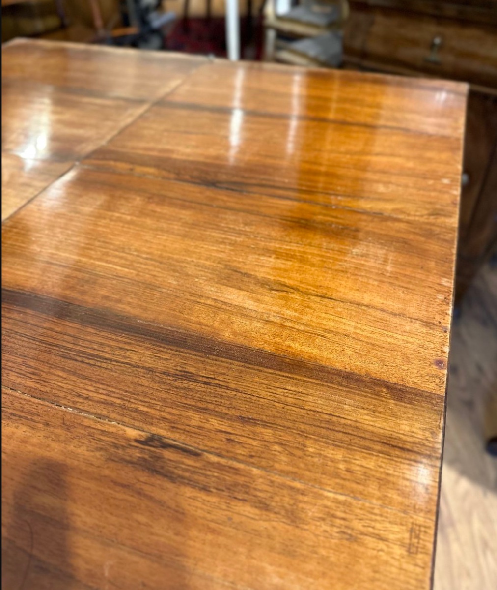 Table de jeu ancienne en noyer – Milieu du XIXᵉ siècle-photo-2