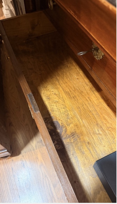 Empire Walnut Chest Of Drawers – 19th Century-photo-4