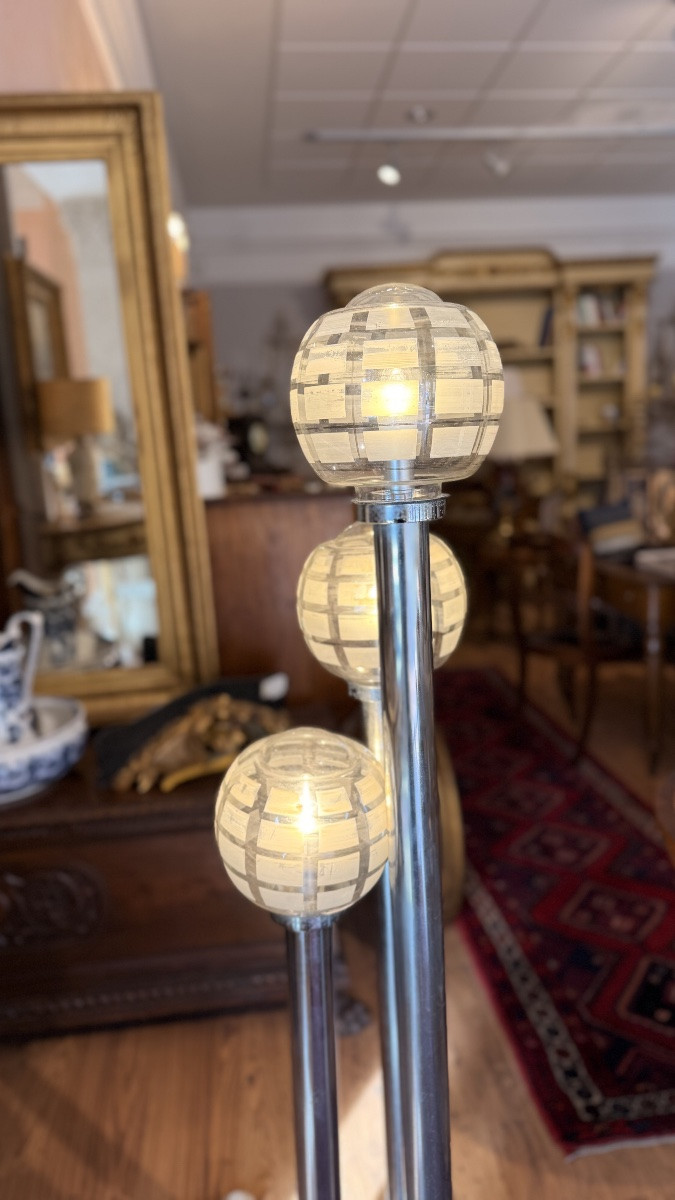 Striking Floor Lamp Attributed To Designer Toni Zuccheri, Produced In Italy Around 1970.-photo-2