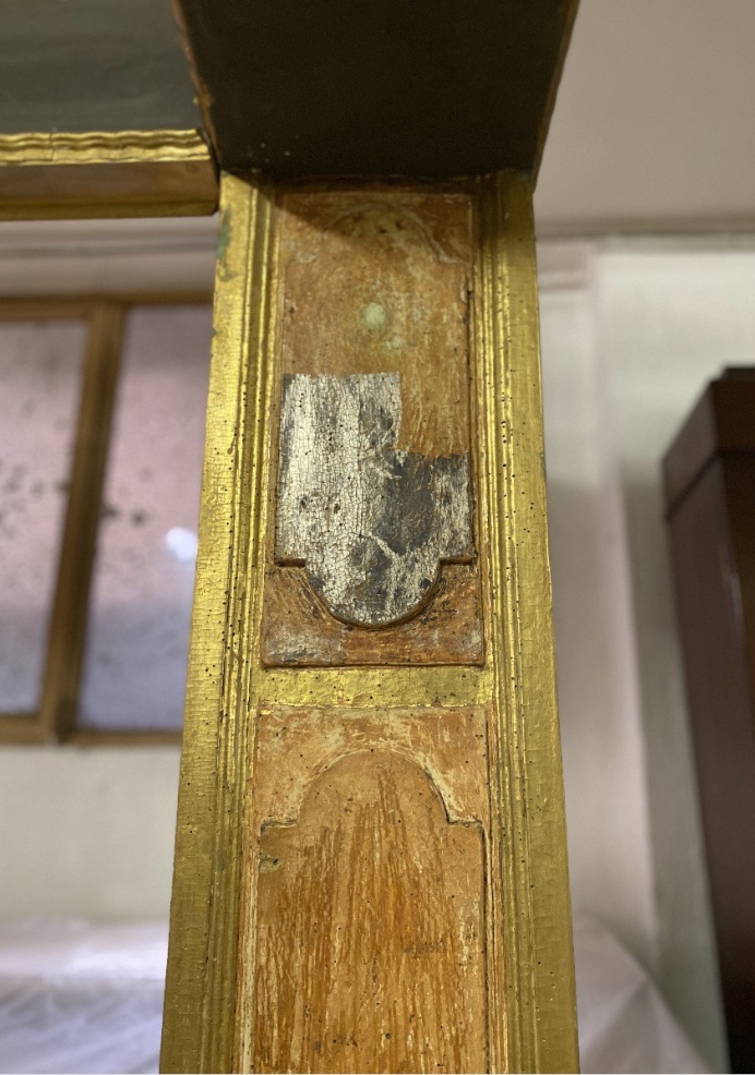 Paire de colonnes architecturales baroques italiennes monumentales du XVIIe siècle -photo-3