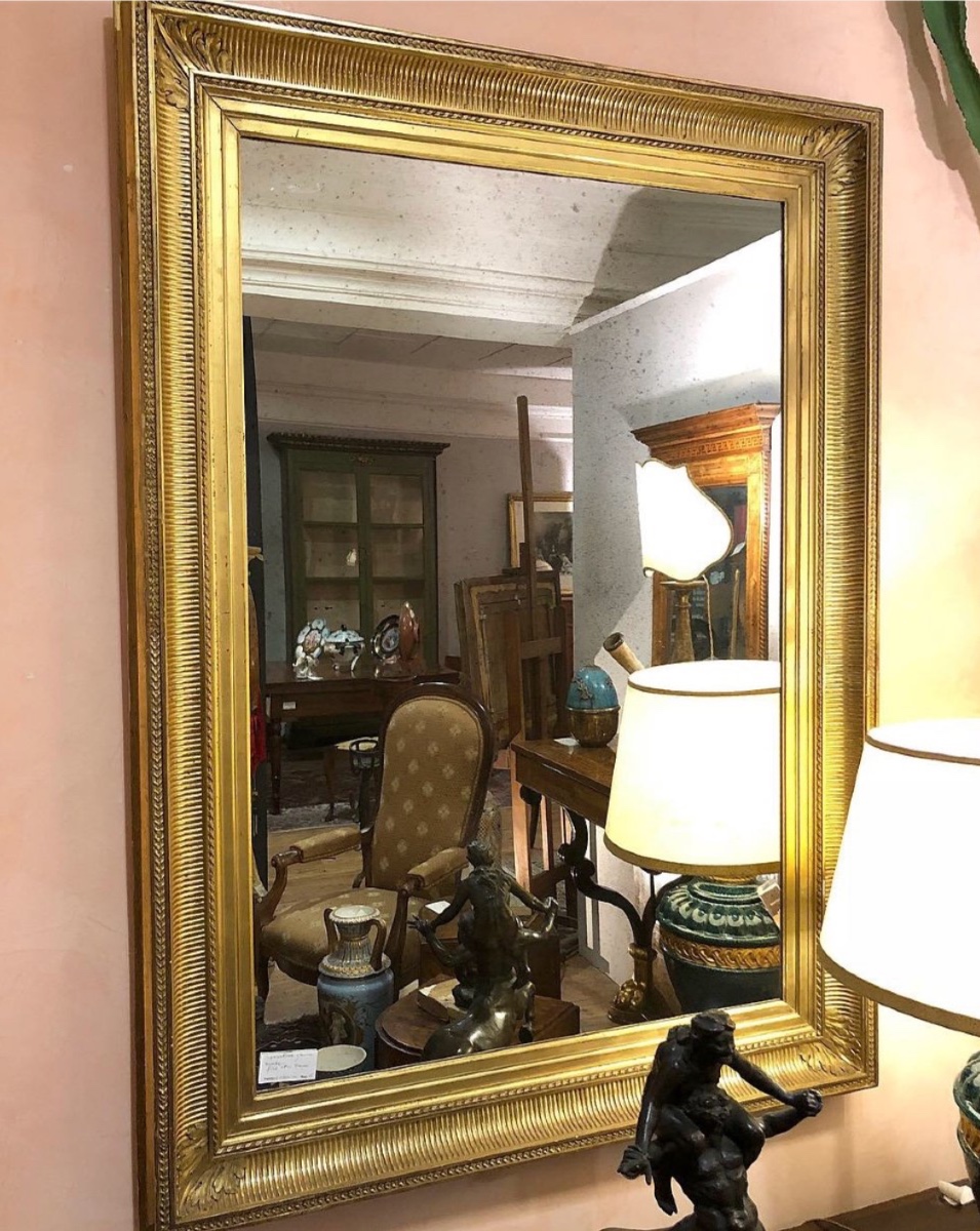 French Mirror Dating From The Late 19th Century,