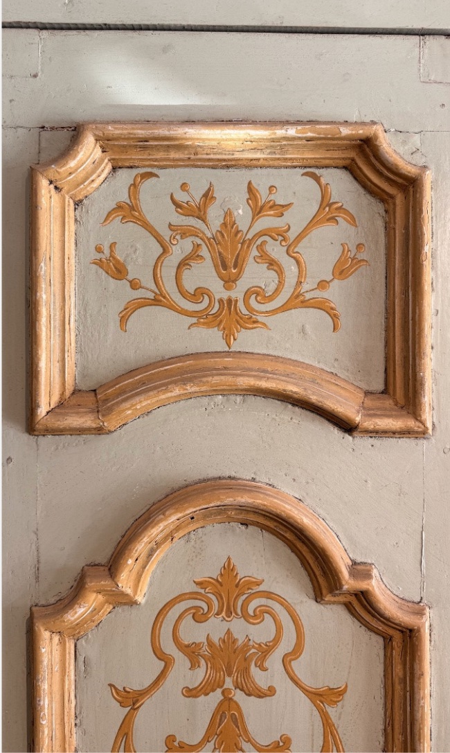 Antique Door, Richly Decorated, Of neapolitan Origin, Dating To The 18th Century-photo-2