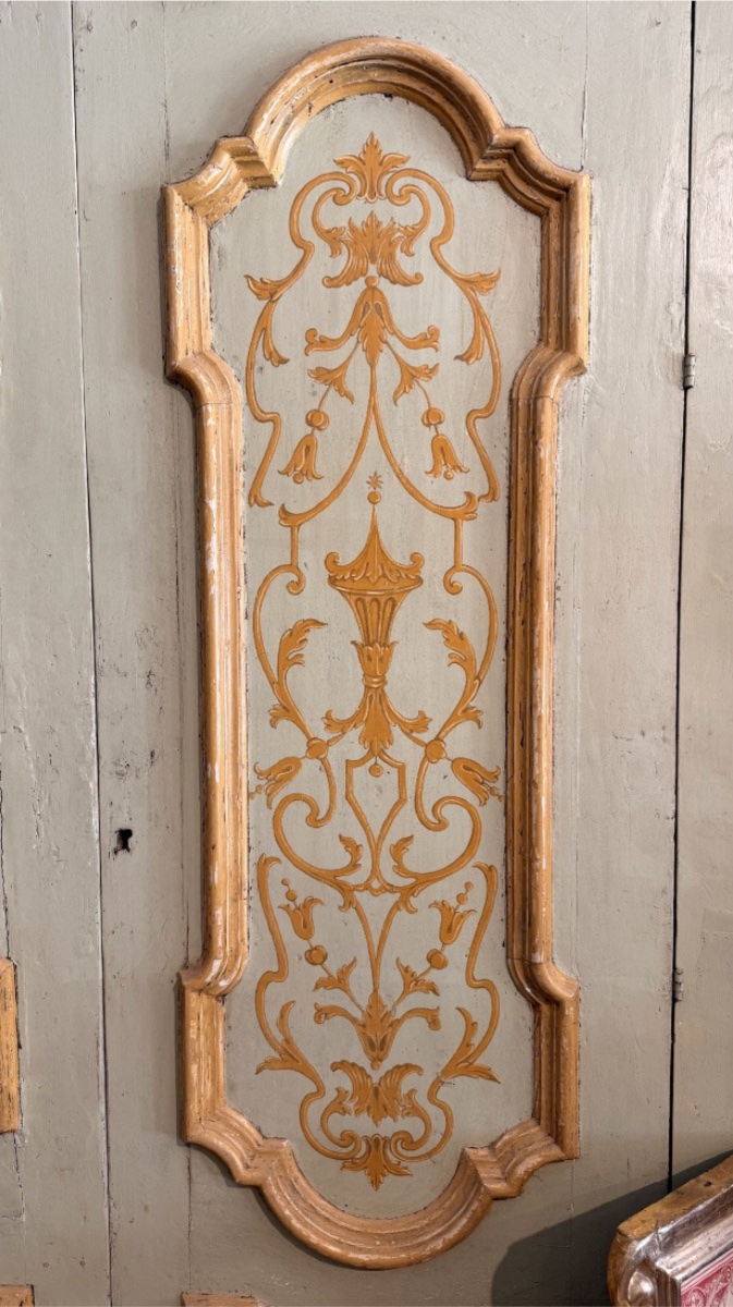 Antique Door, Richly Decorated, Of neapolitan Origin, Dating To The 18th Century-photo-3
