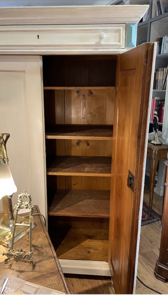 Louis Philippe Lacquered Wardrobe, Late 19th Century-photo-1