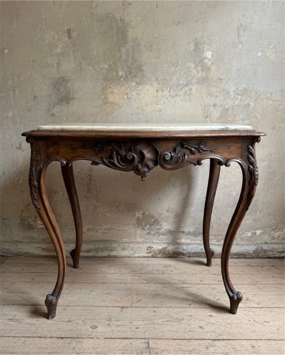 Tuscan Side Table In Louis-philippe Style, Late 19th Century