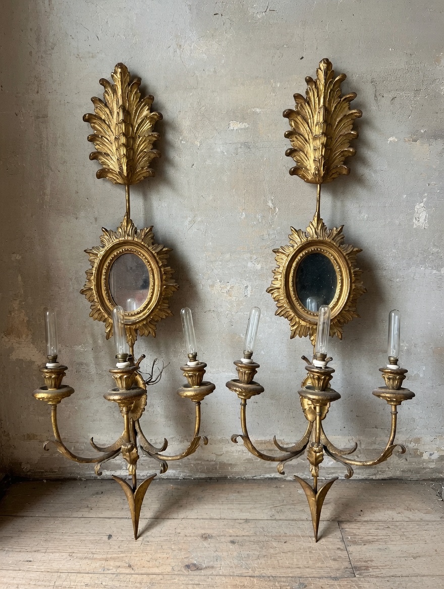 A Pair Of Louis XVI–style Wall Sconces