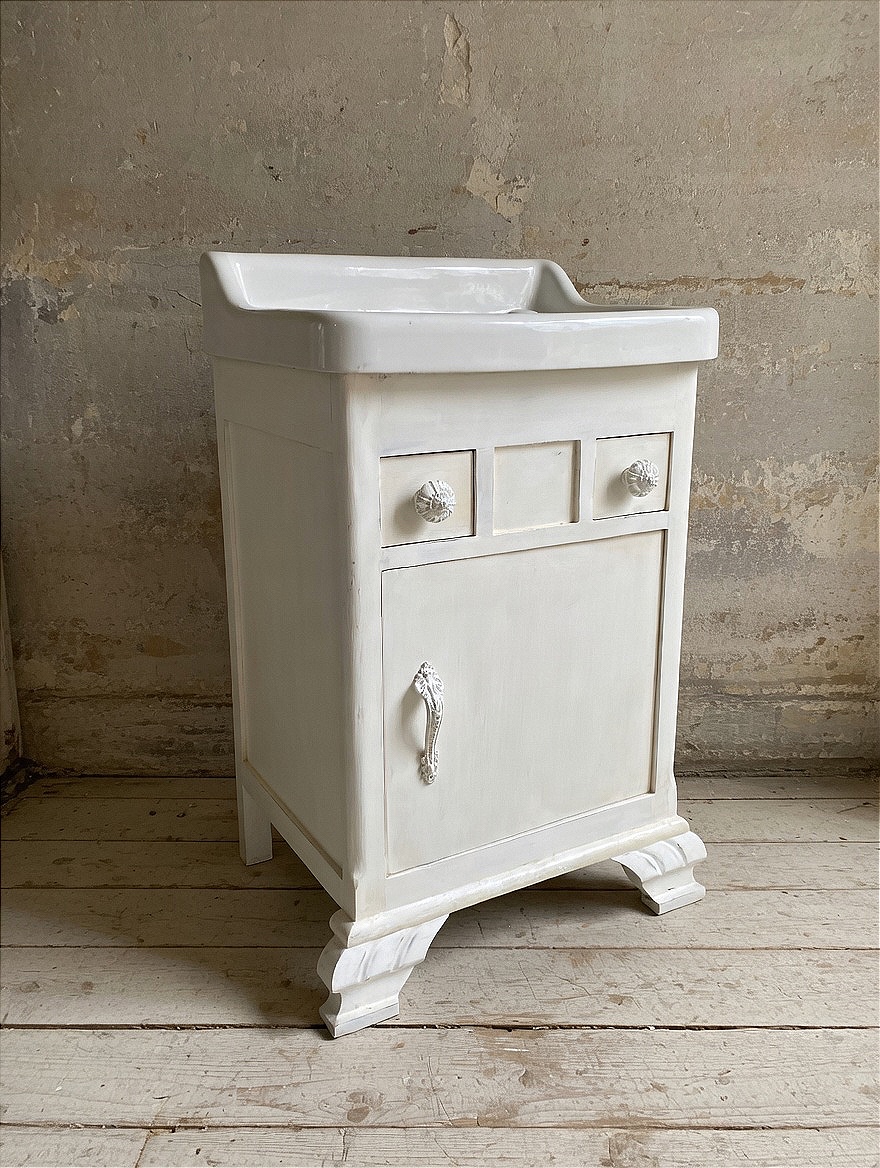 Early 20th-century Liberty-style Bathroom Vanity