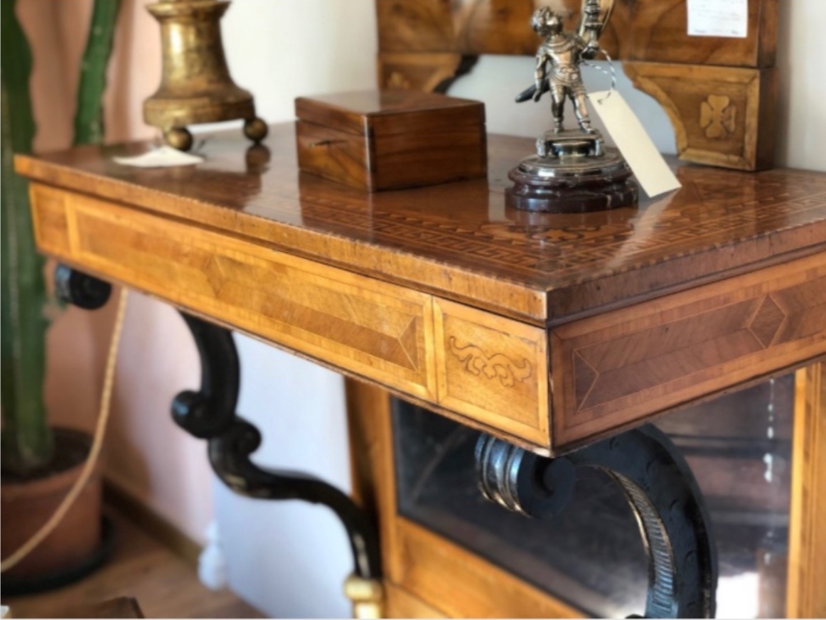 19th-century Biedermeier Console Table-photo-2