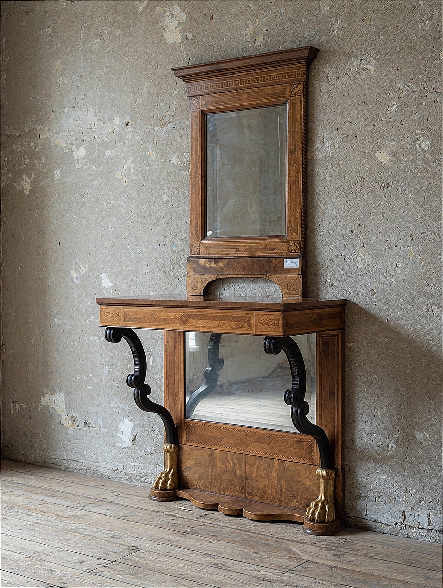 19th-century Biedermeier Console Table