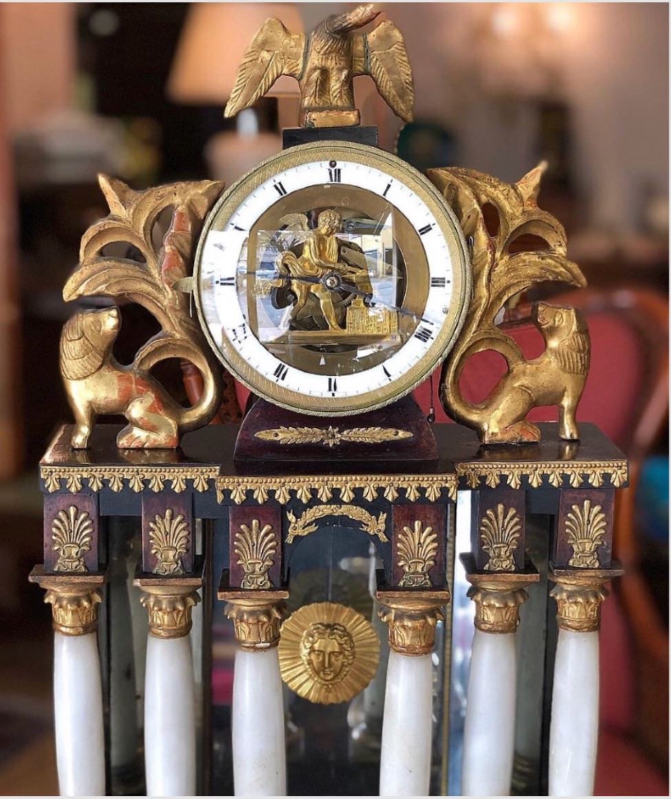 Biedermeier Table Clock, Vienna, Circa 1830. -photo-2