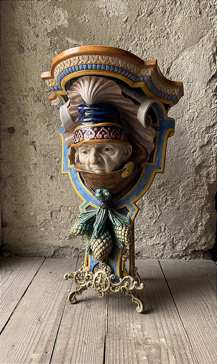 Ginori Manufactory, Ca. 1890 – Polychrome Majolica, No. 390