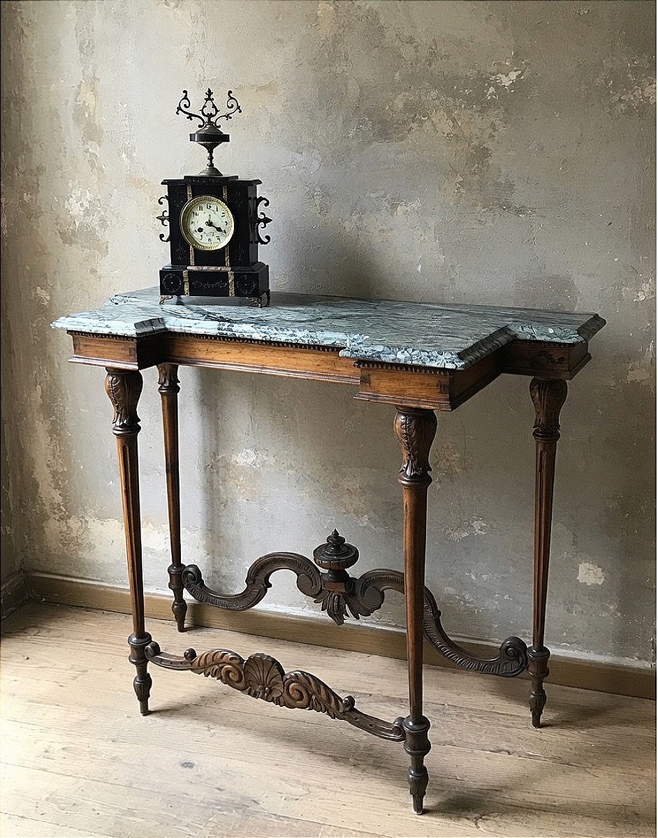 Tuscan Wall Console Table, Late 19th Century