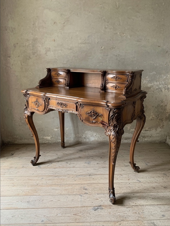 Two-part Writing Desk In Baroque Style (late 18th Century – Early 19th Century)