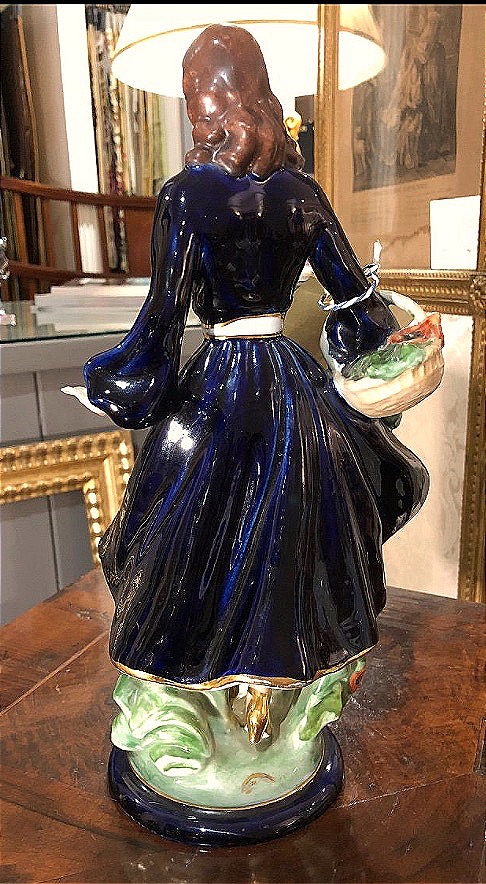 Royal Dux Majolica Porcelain Statue, 1920–1940-photo-2