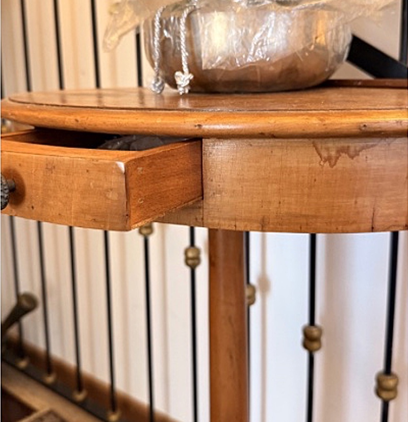 Table Biedermeier en Noyer et Cerisier – Autriche, vers 1830-photo-3