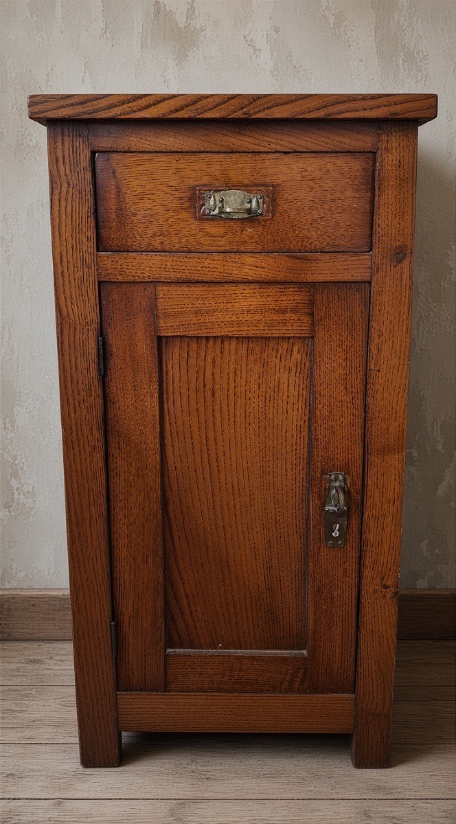 Chestnut Bedroom Set, Mid-20th Century-photo-4