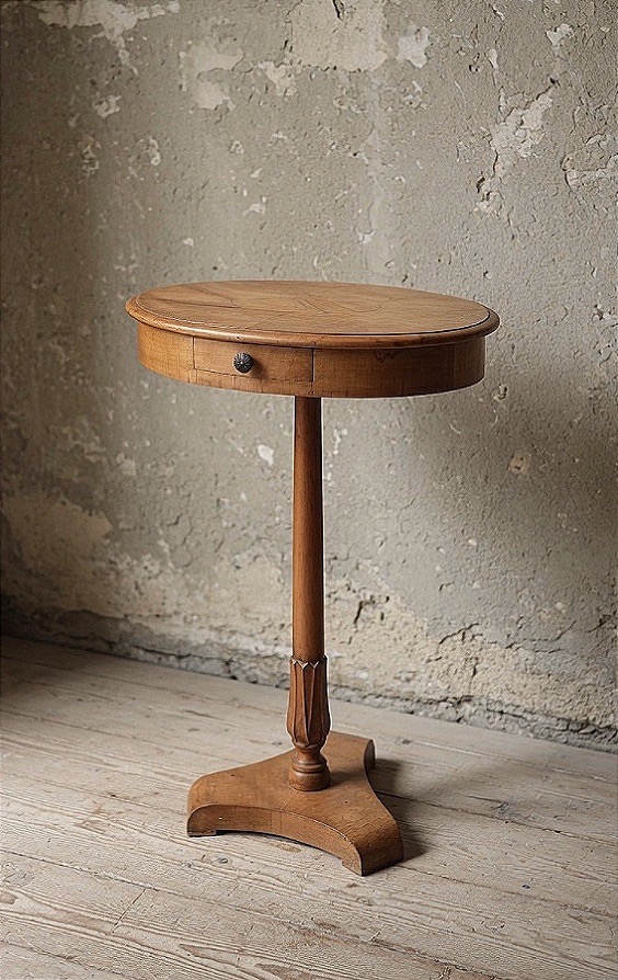 Biedermeier Coffee Table In Walnut And Cherry – Austria, Ca. 1830 